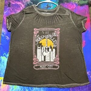 Nashville Music City Graphic T-Shirt